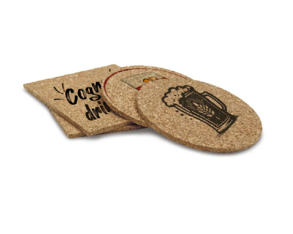 Cork coasters